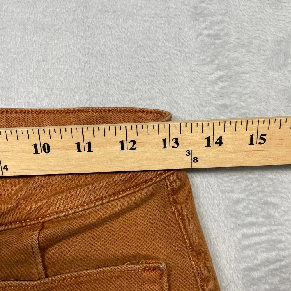LC Lauren Conrad Wide Leg Pants Womens 2 Rust Brown Super High Rise Patch Pocket